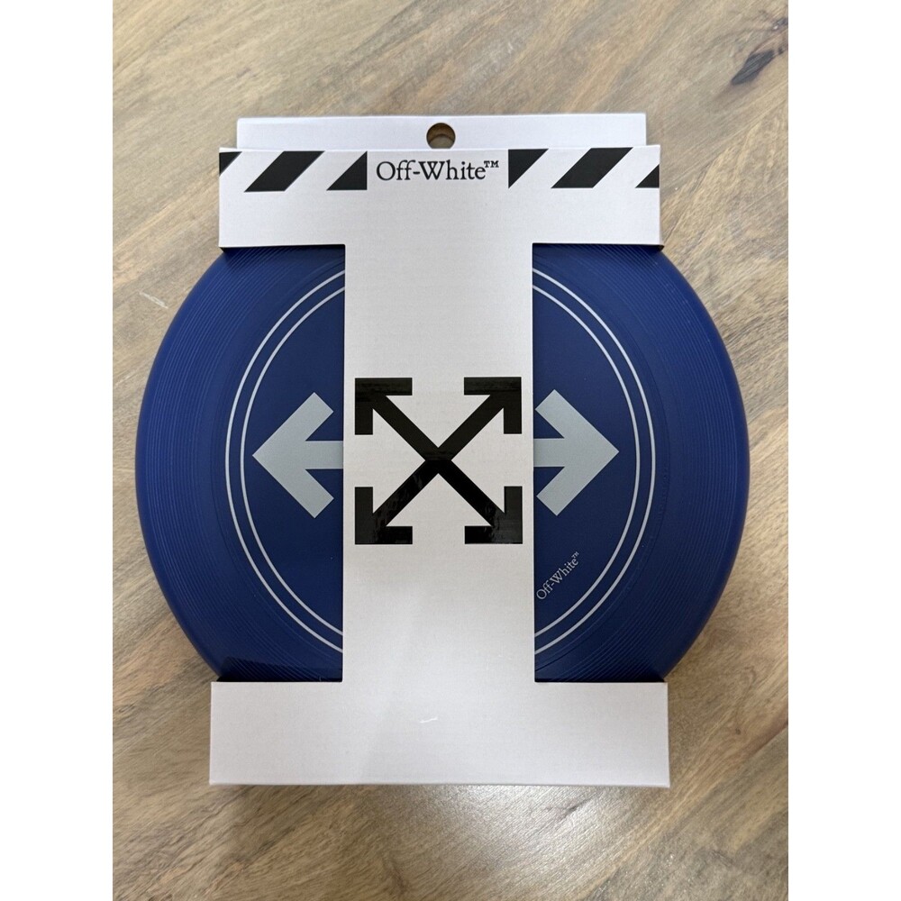 Off-White x Virgil Abloh Frisbee Flying Disc Navy Blue New Sealed Original Rare